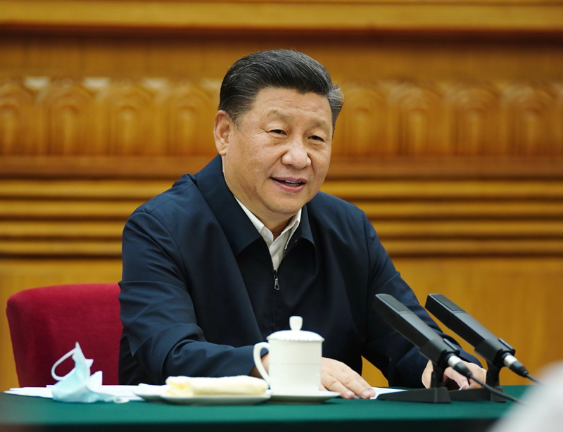 7月21日，中共中央總書記、國家主席、中央軍委主席習(xí)近平在京主持召開企業(yè)家座談會并發(fā)表重要講話。新華社記者 鞠鵬 攝